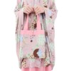 Mukena Tazbiya Polka Leaf Pink